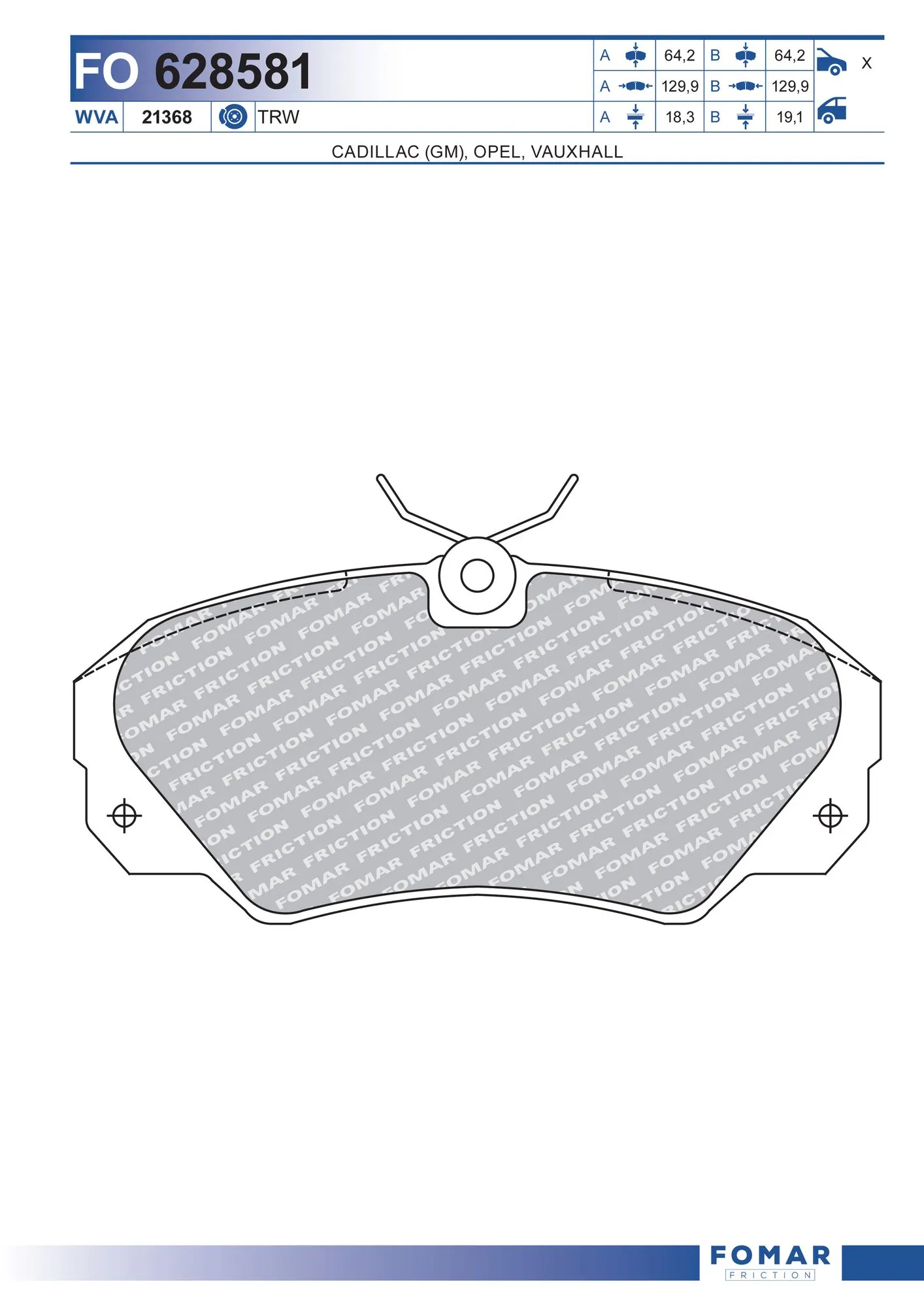 Brake Pad Set, disc brake